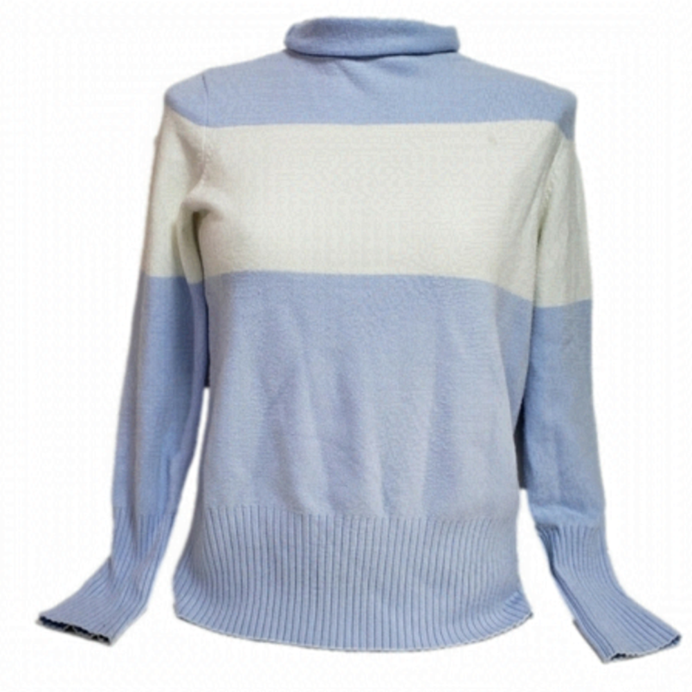 French Connection 3/4 Sleeve Cozy Stripped Sweater